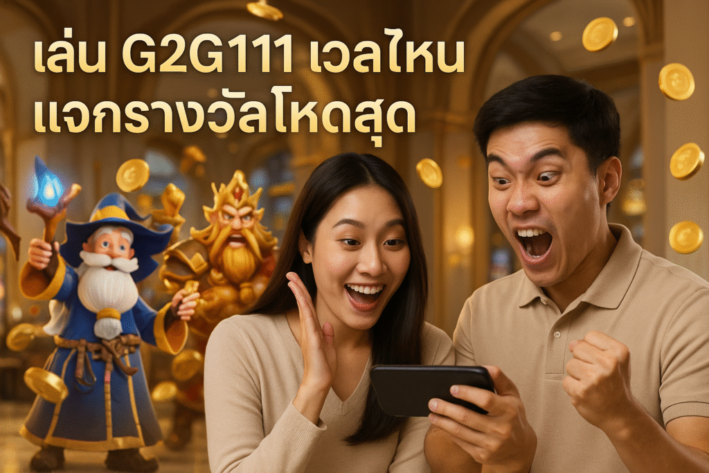 เล่น G2G111 เวลาไหน แจกรางวัลโหดสุด