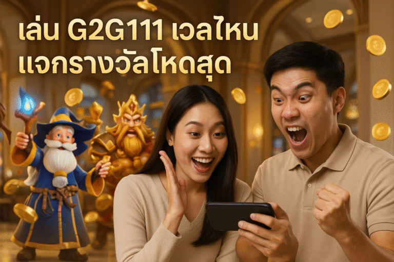 เล่น G2G111 เวลาไหน แจกรางวัลโหดสุด