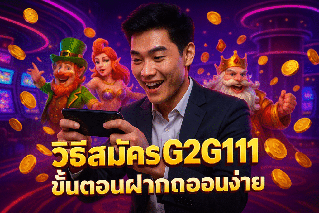วิธีสมัคร G2G111 ขั้นตอนฝากถอนง่าย