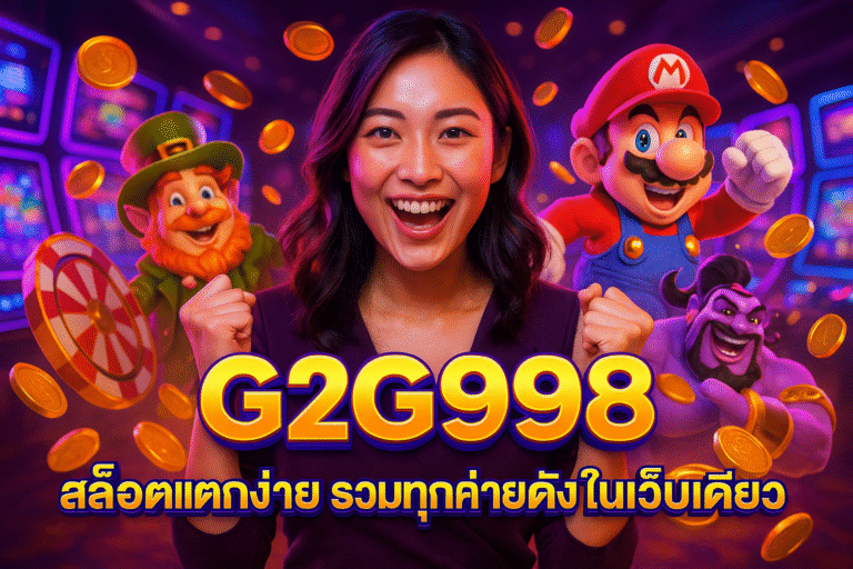 G2G998 สล็อตแตกง่าย รวมทุกค่ายดังในเว็บเดียว